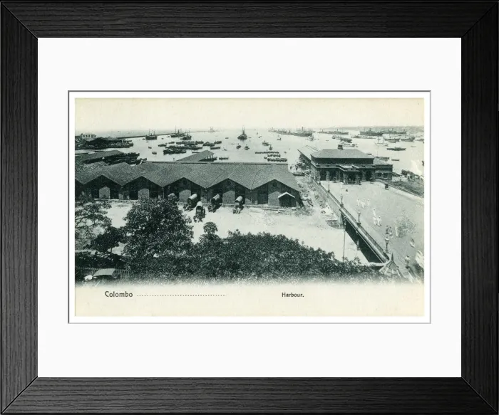 Framed Print : Colombo harbour, Ceylon, early 20th century(?) Framed Print : Colombo harbour, Ceylon, early 20th century(?)
