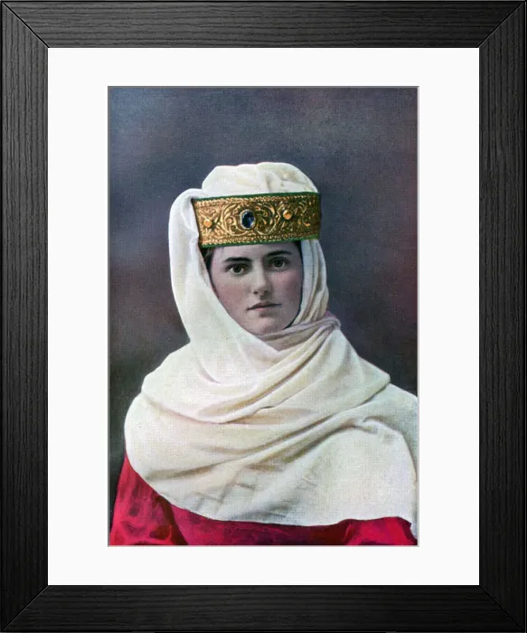 Framed Print : Ladys headdress, c1290, (1910) Framed Print : Ladys headdress, c1290, (1910)