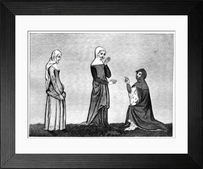 Framed Print : Matrons, 14th century, (1910) Framed Print : Matrons, 14th century, (1910)
