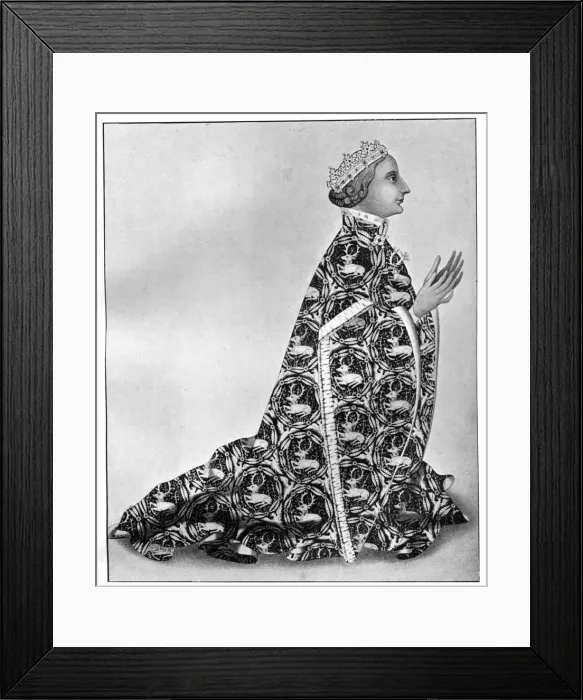 Framed Print : Richard II at his devotions, c 1380, (1910) Framed Print : Richard II at his devotions, c 1380, (1910)