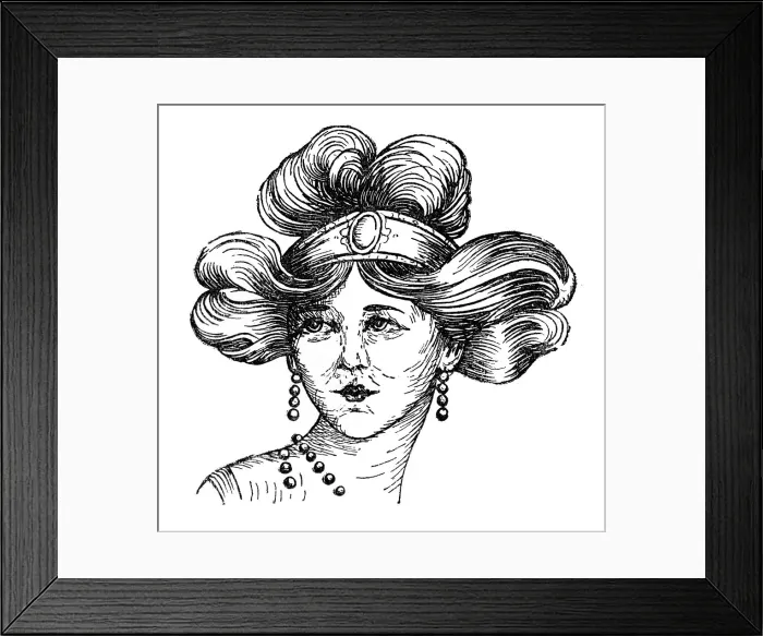 Framed Print : Womans hairstyle, 1910 Framed Print : Womans hairstyle, 1910
