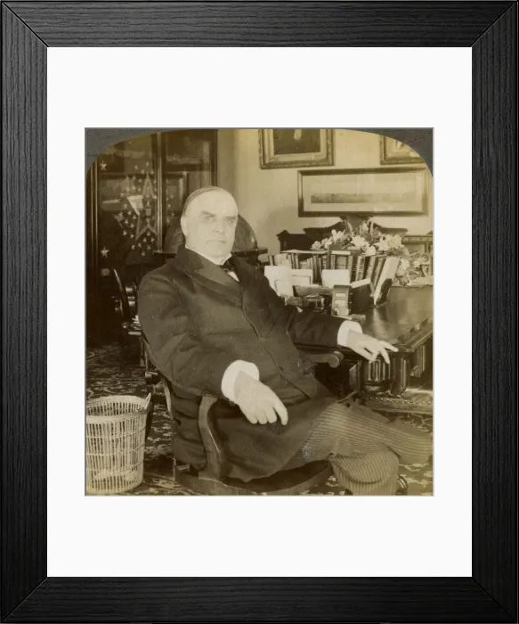 Framed Print : William McKinley, 25th President of the United States, 1900. Artist: Underwood & Underwood Framed Print : William McKinley, 25th President of the United States, 1900. Artist: Underwood & Underwood