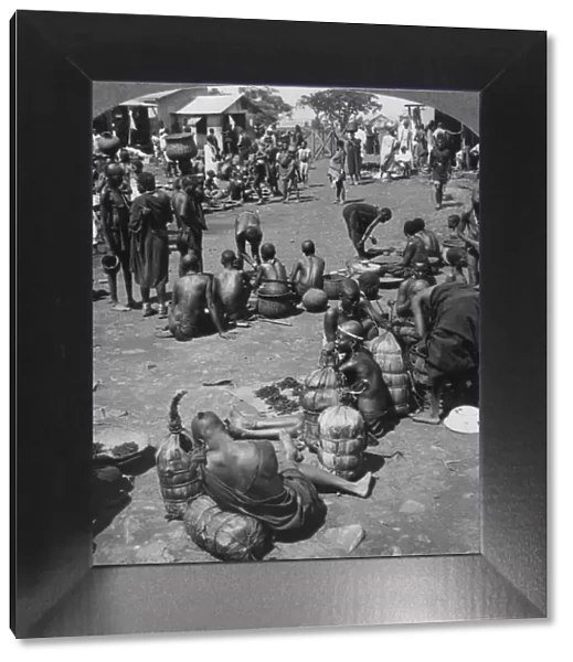 The native market at Port Florence, Lake Victoria, Kenya, c1901-c1903(?). Artist: Keystone View Company