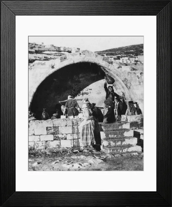 Framed Print : Fountain of the Virgin, Nazareth, Palestine, c1927-c1931. Artist: Cavanders Ltd Framed Print : Fountain of the Virgin, Nazareth, Palestine, c1927-c1931. Artist: Cavanders Ltd