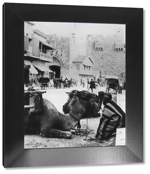 Near the Jaffa Gate, Jerusalem, c1927-c1931. Artist: Cavanders Ltd