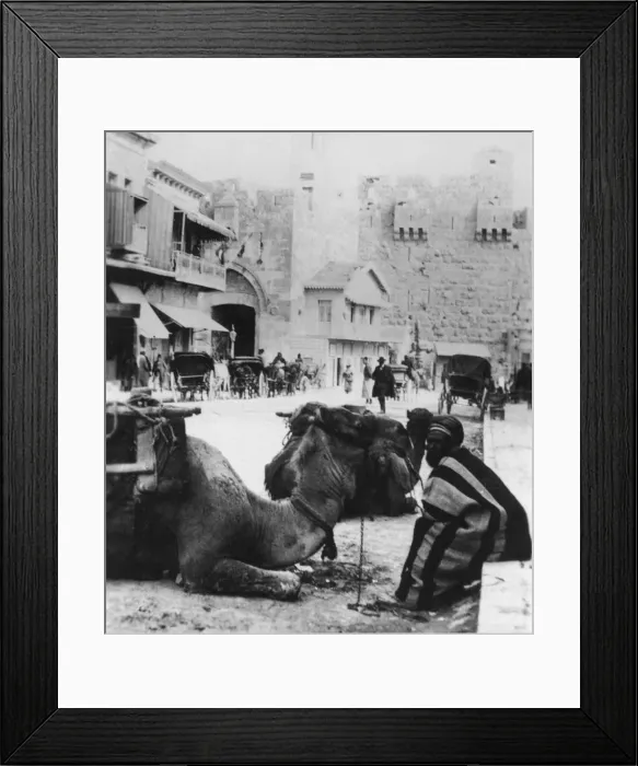 Framed Print : Near the Jaffa Gate, Jerusalem, c1927-c1931. Artist: Cavanders Ltd Framed Print : Near the Jaffa Gate, Jerusalem, c1927-c1931. Artist: Cavanders Ltd