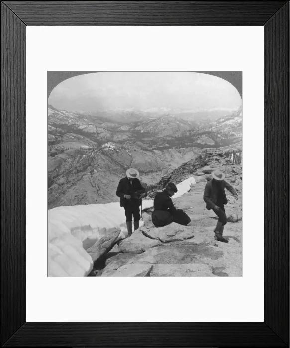 Framed Print : View from Clouds Rest over Tenaya Lake to the distant Matterhorn, California, USA, 1902. Artist: Underwood & Underwood Framed Print : View from Clouds Rest over Tenaya Lake to the distant Matterhorn, California, USA, 1902. Artist: Underwood & Underwood