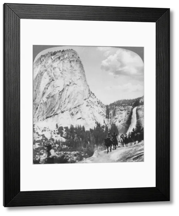Framed Print : Nevada Falls and Liberty Cap from a trail, Yosemite Valley, California, USA, 1902. Artist: Underwood & Underwood Framed Print : Nevada Falls and Liberty Cap from a trail, Yosemite Valley, California, USA, 1902. Artist: Underwood & Underwood