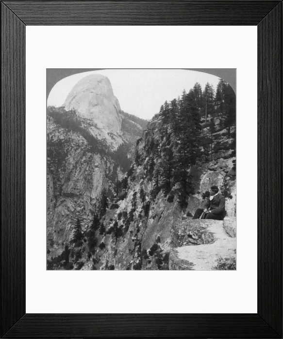 Framed Print : View from Glacier Canyon to Half Dome, Yosemite Valley, California, USA, 1902. Artist: Underwood & Underwood Framed Print : View from Glacier Canyon to Half Dome, Yosemite Valley, California, USA, 1902. Artist: Underwood & Underwood