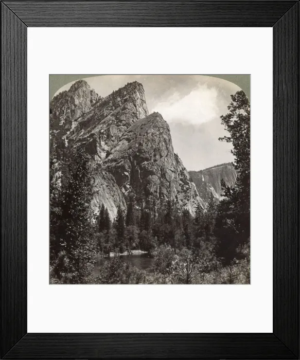 Framed Print : The Three Brothers, Yosemite Valley, California, USA, 1902. Artist: Underwood & Underwood Framed Print : The Three Brothers, Yosemite Valley, California, USA, 1902. Artist: Underwood & Underwood
