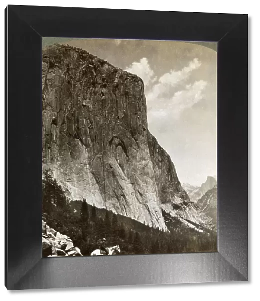 El Capitan and Half Dome, Yosemite Valley, California, USA, 1902. Artist: Underwood & Underwood