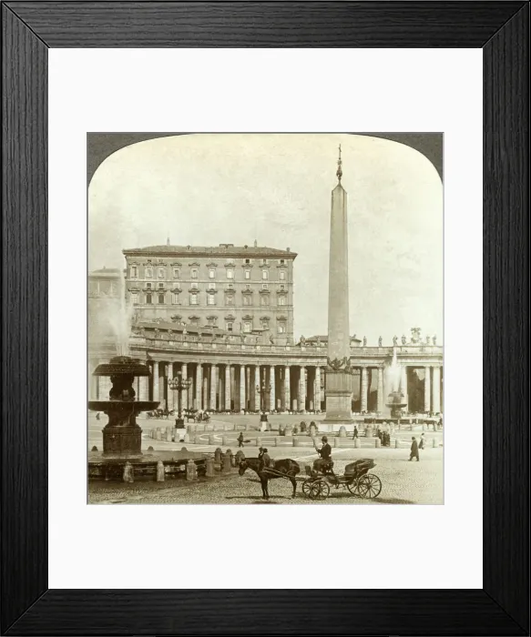 Framed Print : The Vatican Palace from St Peters Square, Rome, Italy. Artist: Underwood & Underwood Framed Print : The Vatican Palace from St Peters Square, Rome, Italy. Artist: Underwood & Underwood