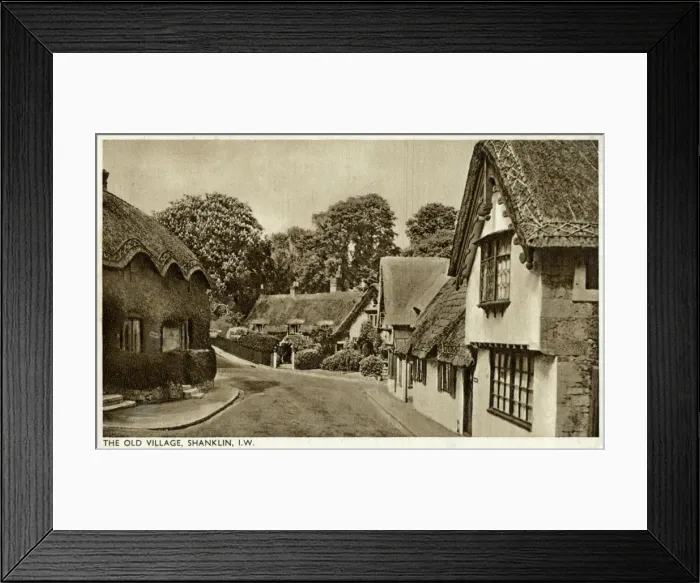 Framed Print : The old village, Shanklin, Isle of Wight, 20th century Framed Print : The old village, Shanklin, Isle of Wight, 20th century