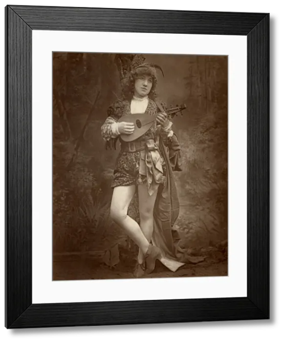 Framed Print : Grace Hawthorne, American actress, 1888. Artist: Ernest Barraud Framed Print : Grace Hawthorne, American actress, 1888. Artist: Ernest Barraud