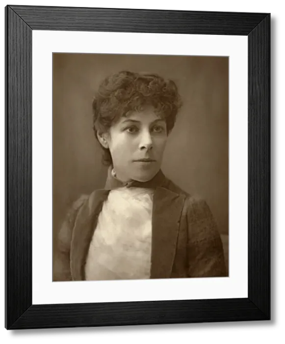 Framed Print : Fanny Brough, British actress, 1888. Artist: Ernest Barraud Framed Print : Fanny Brough, British actress, 1888. Artist: Ernest Barraud