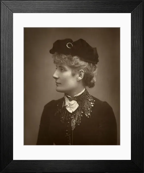 Framed Print : Harriett Jay, British author and playwright, 1888. Artist: Ernest Barraud Framed Print : Harriett Jay, British author and playwright, 1888. Artist: Ernest Barraud