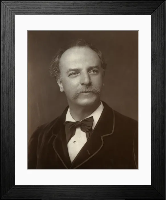 Framed Print : Mr Charles Santley, British opera singer, 1888. Artist: Kingsbury & Notcutt