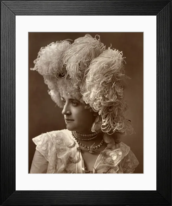 Framed Print : Miss Wadman, British actress, 1888. Artist: Ernest Barraud Framed Print : Miss Wadman, British actress, 1888. Artist: Ernest Barraud