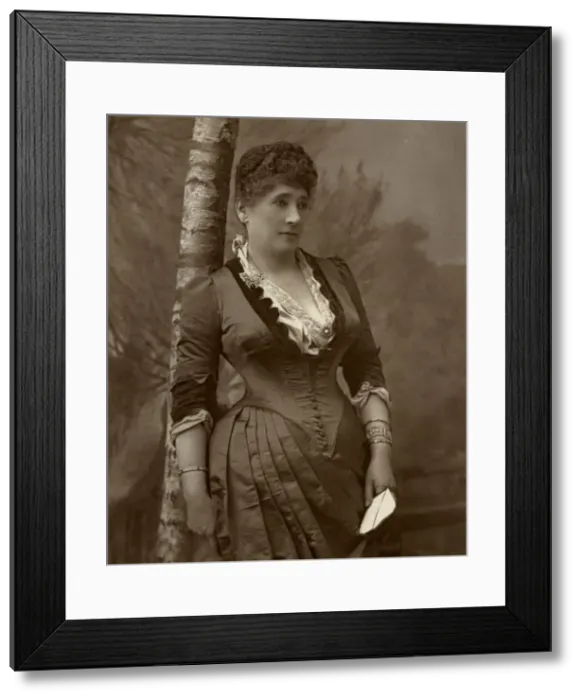 Framed Print : Mrs John Wood, British actress and theatre manager, 1888. Artist: Ernest Barraud Framed Print : Mrs John Wood, British actress and theatre manager, 1888. Artist: Ernest Barraud