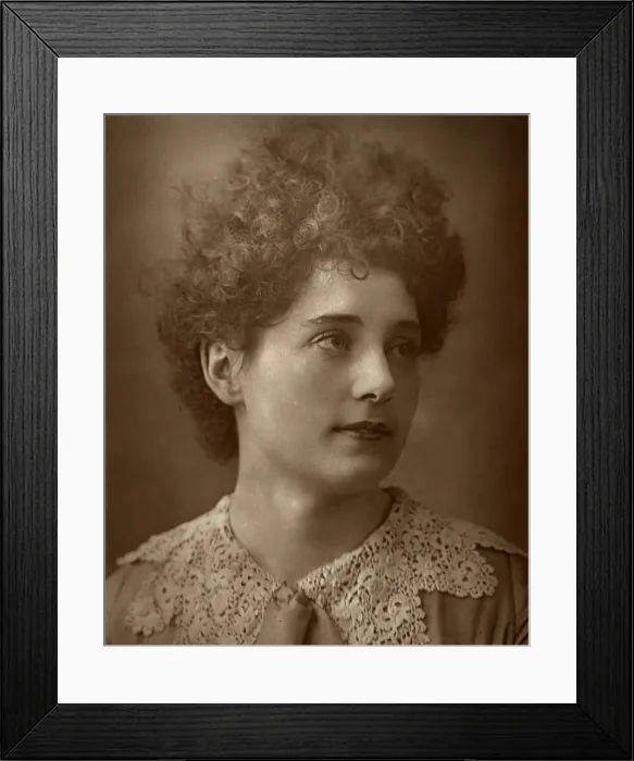 Framed Print : Blanche Horlock, British actress, 1887. Artist: Ernest Barraud Framed Print : Blanche Horlock, British actress, 1887. Artist: Ernest Barraud