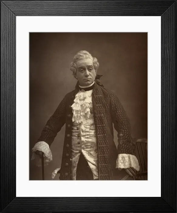 Framed Print : David James, British actor, in David Garrick, 1887. Artist: Ernest Barraud Framed Print : David James, British actor, in David Garrick, 1887. Artist: Ernest Barraud