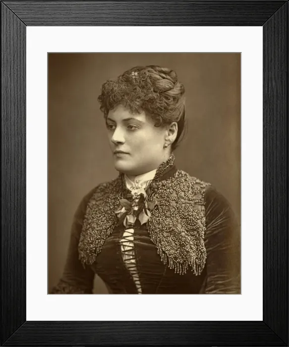 Framed Print : Sophie Eyre, British actress, 1887. Artist: Ernest Barraud Framed Print : Sophie Eyre, British actress, 1887. Artist: Ernest Barraud