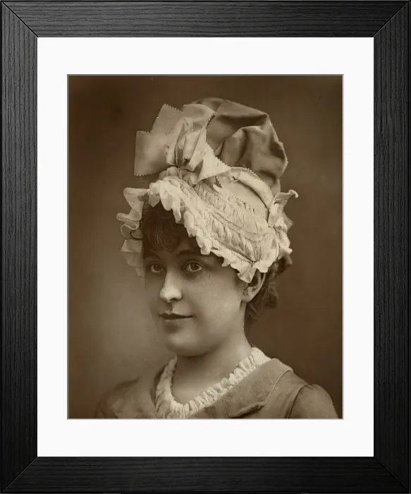 Framed Print : Geraldine Ulmar, American singer and actress, 1887. Artist: Ernest Barraud Framed Print : Geraldine Ulmar, American singer and actress, 1887. Artist: Ernest Barraud