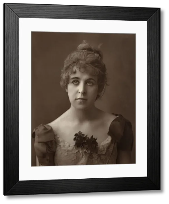 Framed Print : Miss Norreys, British actress, 1887. Artist: Ernest Barraud Framed Print : Miss Norreys, British actress, 1887. Artist: Ernest Barraud