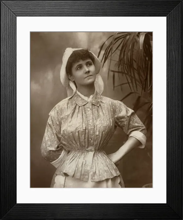 Framed Print : Agnes Hewitt, British actress, 1887. Artist: HS Mandelssohn Framed Print : Agnes Hewitt, British actress, 1887. Artist: HS Mandelssohn