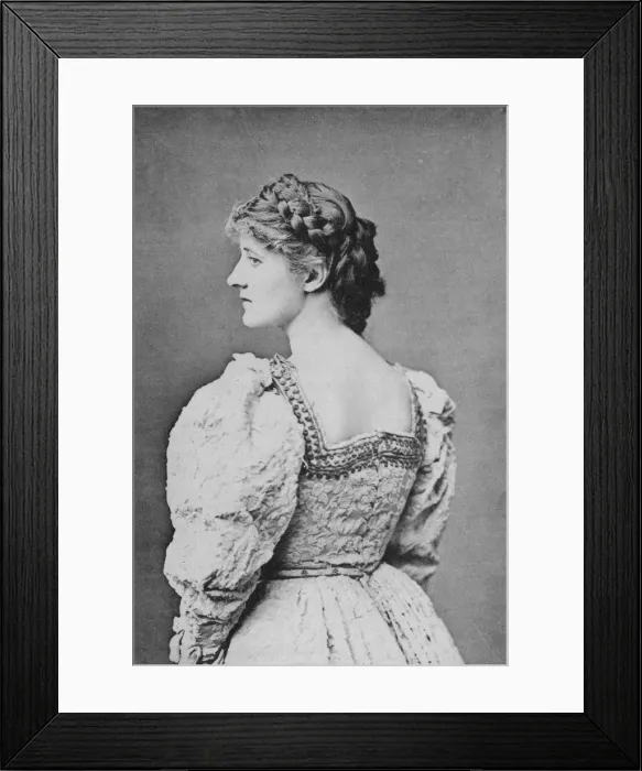 Framed Print : Mary Anderson, American actress, 1887. Artist: Ernest Barraud Framed Print : Mary Anderson, American actress, 1887. Artist: Ernest Barraud