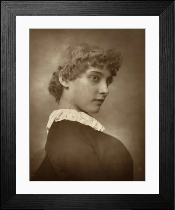 Framed Print : Marie Linden, actress, 1883. Artist: St Jamess Photographic Co Framed Print : Marie Linden, actress, 1883. Artist: St Jamess Photographic Co