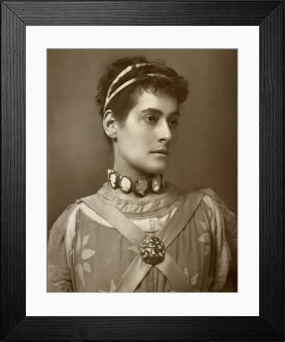 Framed Print : Myra Holme, British actress, 1884. Artist: Charles A Long Framed Print : Myra Holme, British actress, 1884. Artist: Charles A Long