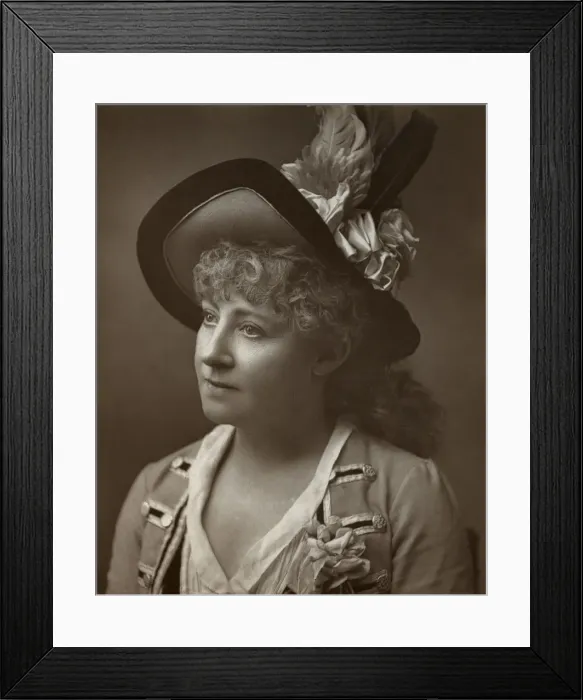 Framed Print : Lydia Thompson, British dancer, actress and theatrical producer, 1886. Artist: Barraud