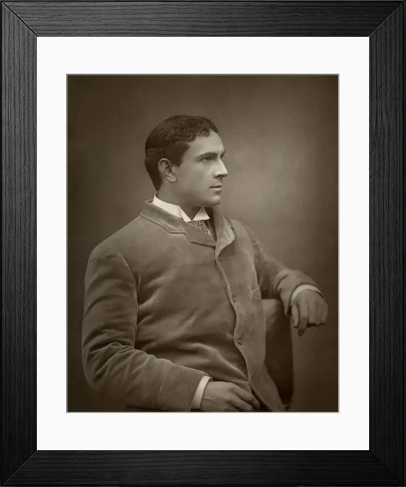 Framed Print : Maurice Barrymore, British actor, 1886. Artist: Barraud Framed Print : Maurice Barrymore, British actor, 1886. Artist: Barraud