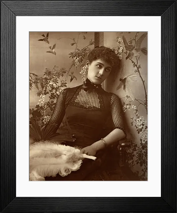 Framed Print : Mary Moore, British actress, 1886. Artist: Barraud Framed Print : Mary Moore, British actress, 1886. Artist: Barraud