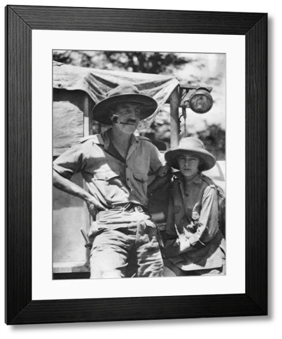 Framed Print : Chaplin Court Treatt and Stella Court Treatt, British motoring pioneers, c1924-c1926 (1927). Artist: Thomas A Glover Framed Print : Chaplin Court Treatt and Stella Court Treatt, British motoring pioneers, c1924-c1926 (1927). Artist: Thomas A Glover