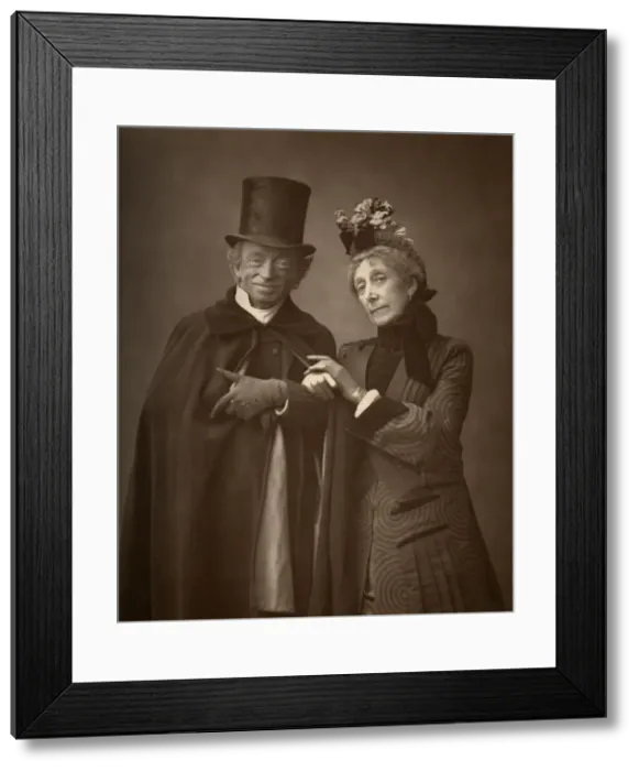 Framed Print : American actors James Lewis and Ann Gilbert in A Night Off, 1886. Artist: Barraud Framed Print : American actors James Lewis and Ann Gilbert in A Night Off, 1886. Artist: Barraud