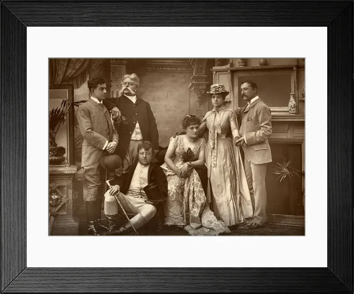 Framed Print : The Drury Lane Company in A Run of Luck, at the Drury Lane Theatre, London, 1886. Artist: Barraud Framed Print : The Drury Lane Company in A Run of Luck, at the Drury Lane Theatre, London, 1886. Artist: Barraud