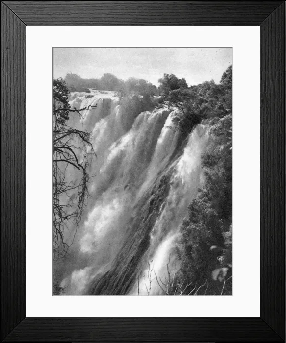 Framed Print : Eastern cataract, Victoria Falls, Livingstone to Broken Hill, Northern Rhodesia, 1925 (1927). Artist: Thomas A Glover Framed Print : Eastern cataract, Victoria Falls, Livingstone to Broken Hill, Northern Rhodesia, 1925 (1927). Artist: Thomas A Glover