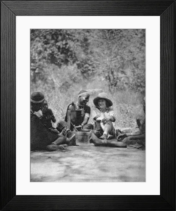 Framed Print : Listening to the gramophone, Bulawayo to Dett, Rhodesia, c1924-c1925 (1927). Artist: Thomas A Glover Framed Print : Listening to the gramophone, Bulawayo to Dett, Rhodesia, c1924-c1925 (1927). Artist: Thomas A Glover