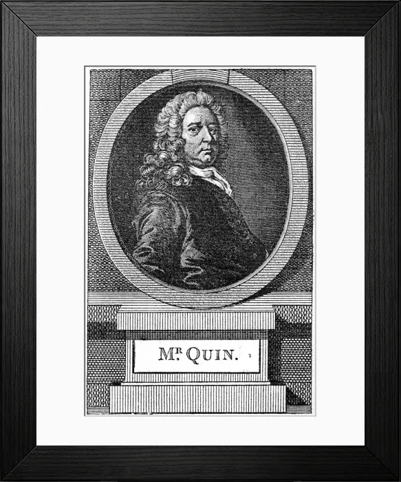 Framed Print : James Quin, 18th century English actor, 1886 Framed Print : James Quin, 18th century English actor, 1886