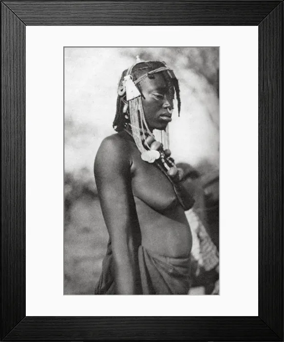 Framed Print : Arab woman of the Southern Sudan, Abu Matarik to Halfa, Sudan, 1925 (1927). Artist: Thomas A Glover Framed Print : Arab woman of the Southern Sudan, Abu Matarik to Halfa, Sudan, 1925 (1927). Artist: Thomas A Glover