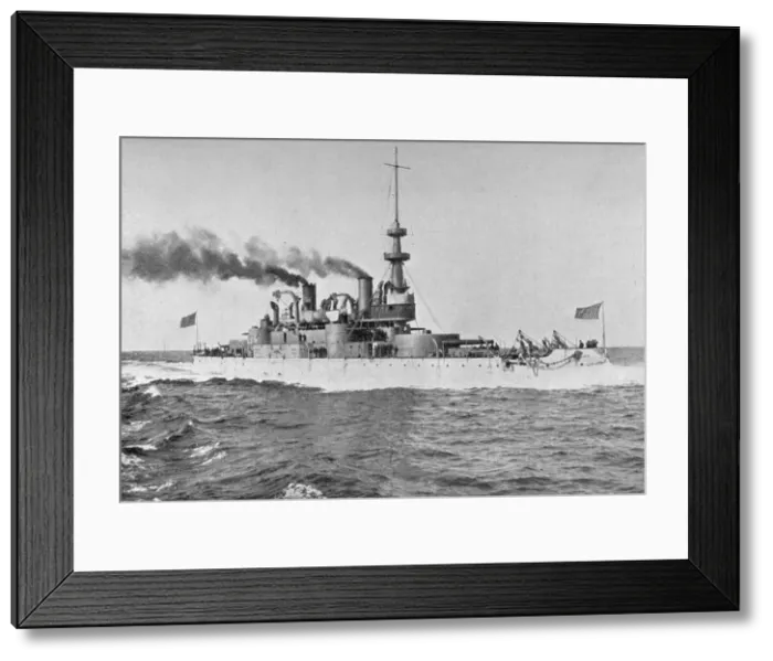 Framed Print : USS Indiana, American battleship, 1898. Artist: W Rau Framed Print : USS Indiana, American battleship, 1898. Artist: W Rau