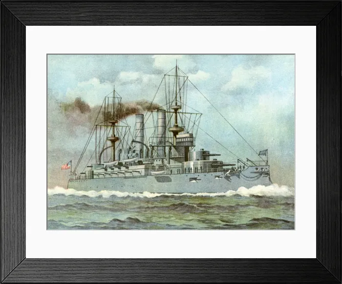 Framed Print : USS Kearsarge, American battleship, 1898 Framed Print : USS Kearsarge, American battleship, 1898