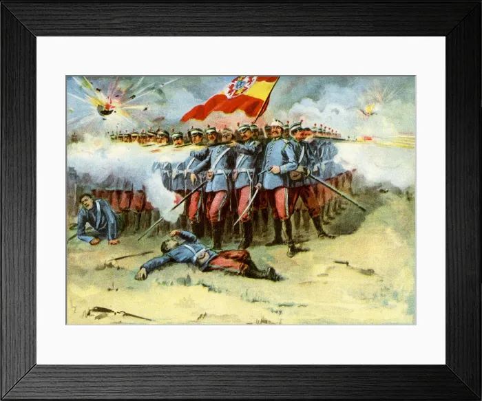 Framed Print : The Last Stand, square of Spanish infantry, Spanish-American War, 1898 Framed Print : The Last Stand, square of Spanish infantry, Spanish-American War, 1898