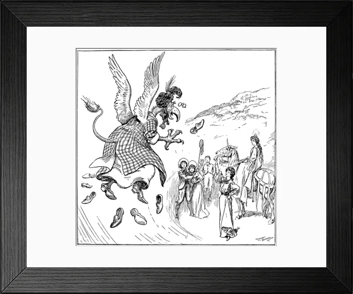 Framed Print : She became a carrier-griffin, 1906. Artist: Gordon Frederick Browne Framed Print : She became a carrier-griffin, 1906. Artist: Gordon Frederick Browne
