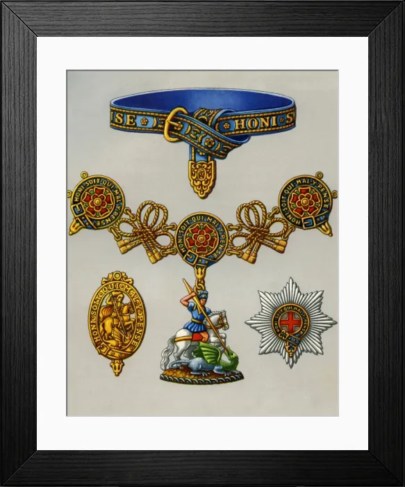 Framed Print : The Most Noble Order of the Garter, 1941 Framed Print : The Most Noble Order of the Garter, 1941