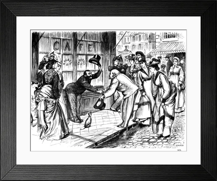 Framed Print : Excess a Fault, 1875 (1891). Artist: Swain Framed Print : Excess a Fault, 1875 (1891). Artist: Swain