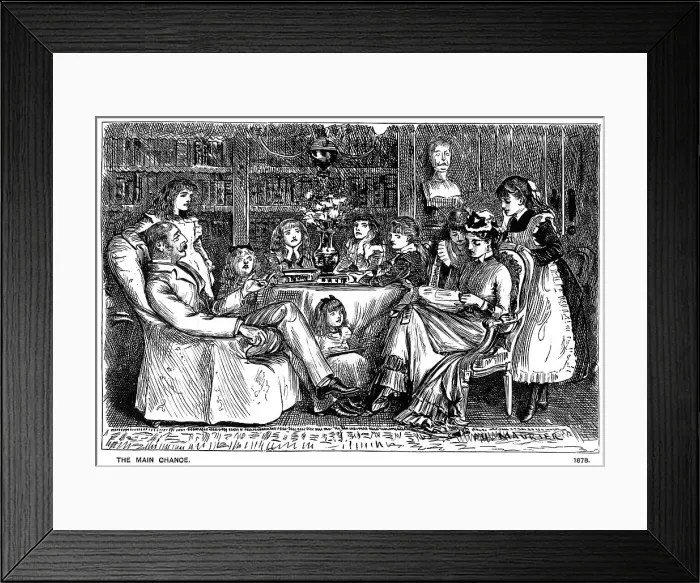 Framed Print : The Main Chance, 1878 (1891). Artist: George du Maurier Framed Print : The Main Chance, 1878 (1891). Artist: George du Maurier