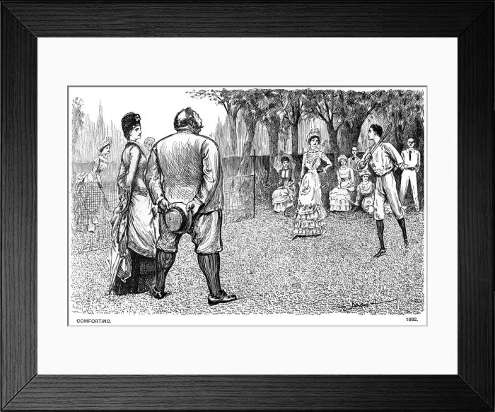 Framed Print : Comforting, 1882 (1891). Artist: George du Maurier Framed Print : Comforting, 1882 (1891). Artist: George du Maurier